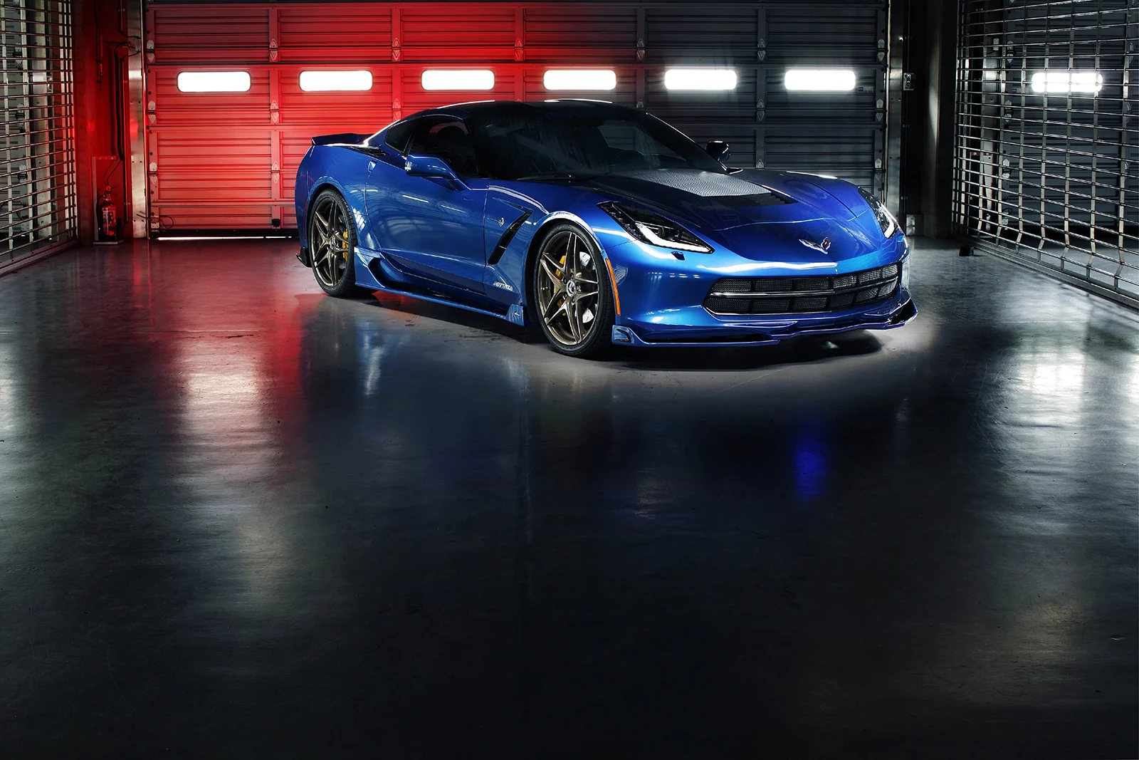ชุดแต่ง CHEVROLET CORVETTE C7 2014.04~Rowen Japan ภาพ 1