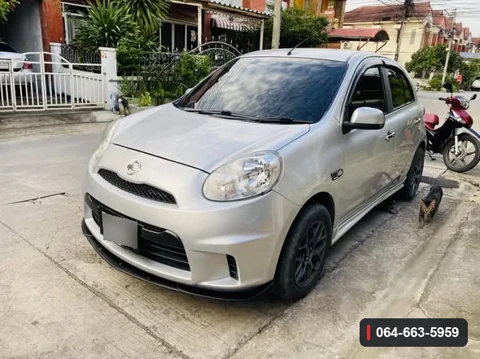 ภาพลิ้นต่อกันชนหน้า Nissan March K13 หลังติดตั้ง