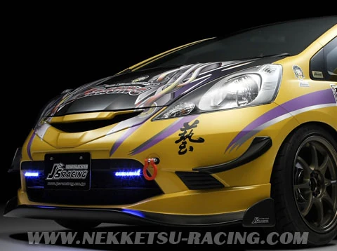 ฝากระโปรงคาร์บอน Jazz 2008 (ทรง JS racing) — ภาพหลักของสินค้า