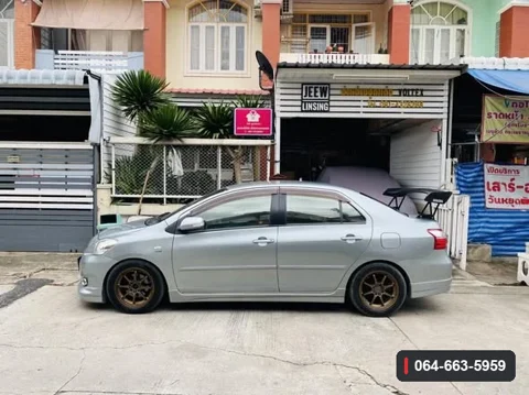 สปอยเลอร์ท้ายชั้นเดียว Toyota Vios XP90 กว้าง 140 ซม. ขาสูง 10 นิ้ว ภาพงานติดตั้งจากผู้ขาย