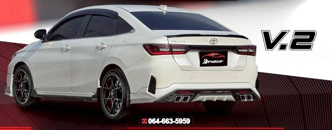 ชุดแต่ง TOYOTA Yaris Ativ 2025 V.2 RiderM ภาพ 2