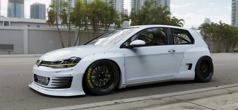 ชุดแต่งไวด์บอดี้ - V1.0 VOLKSWAGEN Golf MK7 GTI Pandem ภาพสินค้า 1