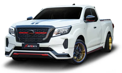 ชุดแต่ง NAVARA 2021- NORTH 1 (ตัวเตี้ย) ภาพรถเต็มคันมุมหน้าจากต้นทาง S-Sporty