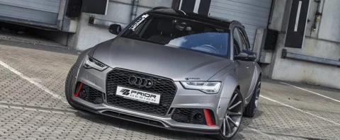 ลิ้นเสริมกันชนหน้า Prior Design PD600R Front Lip Spoiler for PD600R Front Bumper - Audi A6 / A6 Avant [C7] Facelift ภาพสินค้าที่เลือก