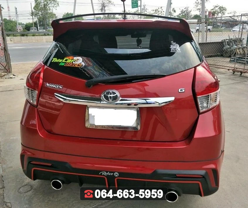 ชุดแต่ง TOYOTA YARIS สปอยเลอร์ Yaris 2014 RS RiderM ภาพ 4