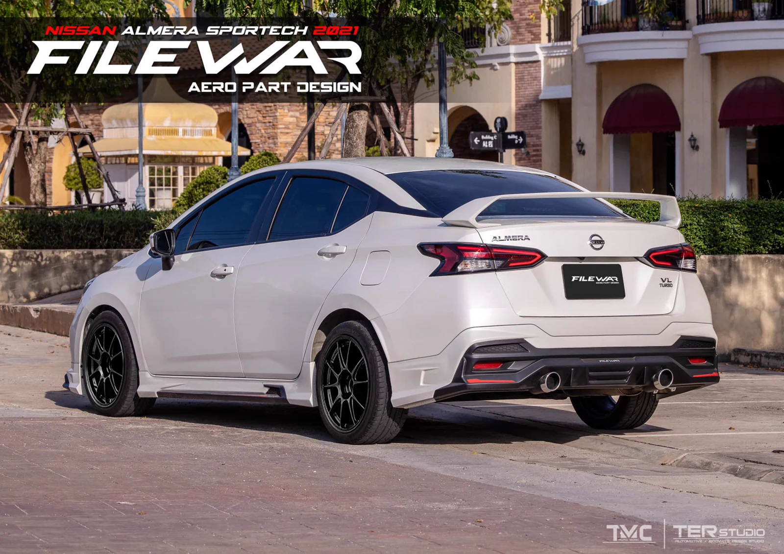 รูปชุดแต่ง ชุดแต่ง Nissan Almera 2019 2022 FileWar ภาพที่ 4