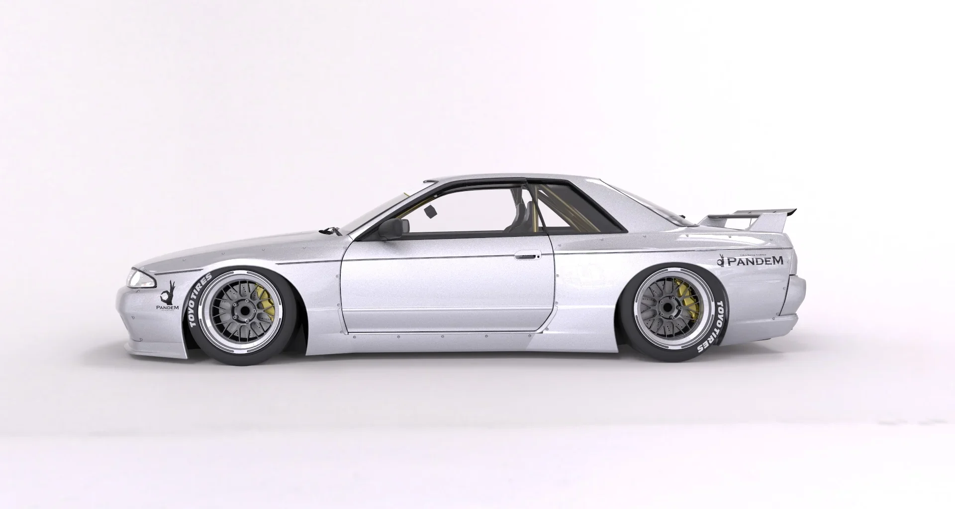 แก้มและโป่งล้อหน้า Front Fenders (only) - V1.0 NISSAN Skyline GTR [R32] Pandem ภาพสินค้าที่เลือก
