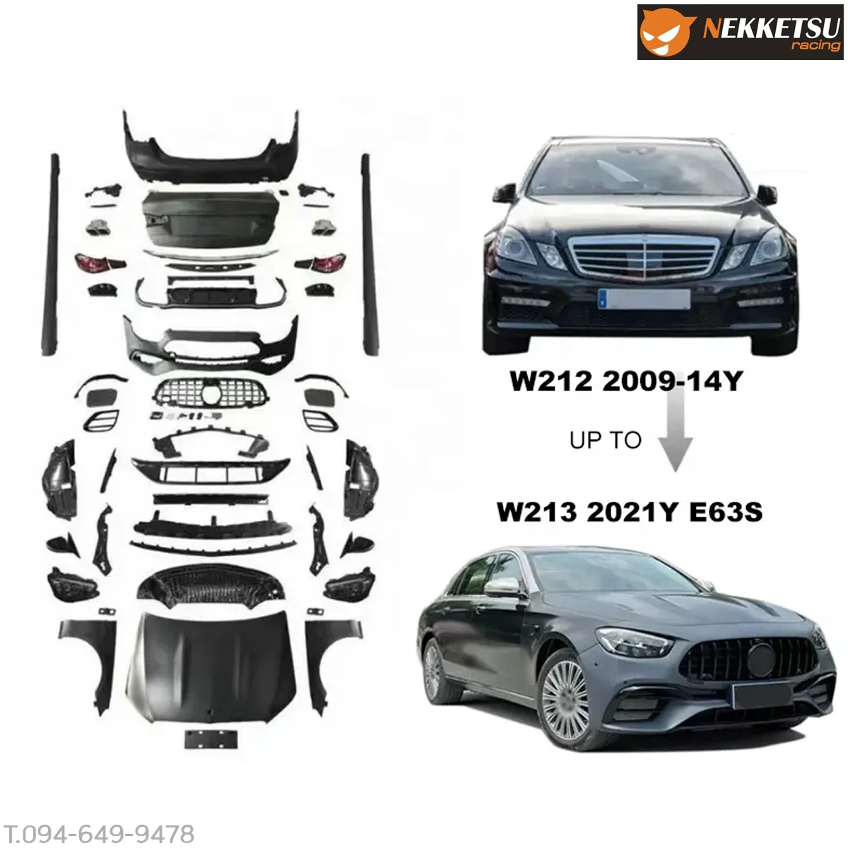 รูปชุดแต่ง ชุดแต่ง Mercedes-Benz E Class W212 4 ประตู 2013 2017 เปลี่ยนเป็น W213 AMG ภาพที่ 6