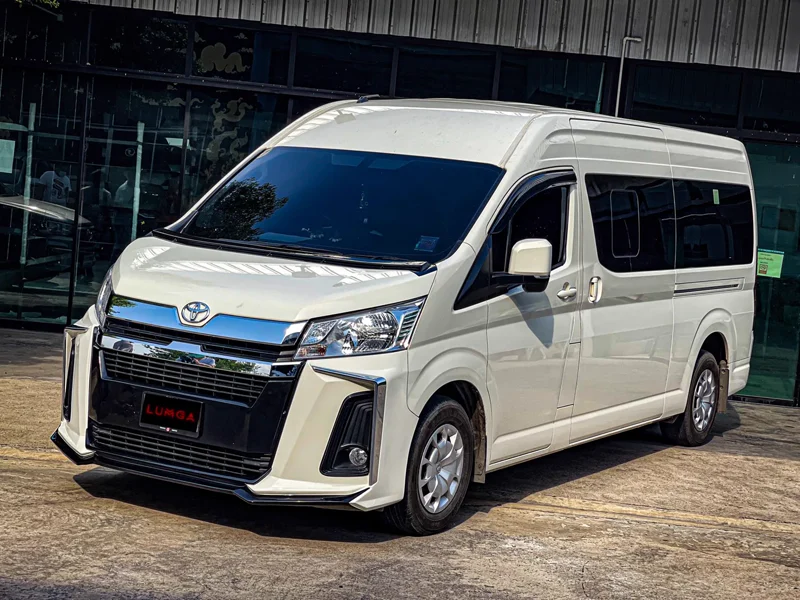 ชุดแต่ง Toyota Commuter 2019 สเกิร์ตหน้าสไตล์ Lumga (ลัมกา) 1 ชุด 4-6 ชิ้น - TOYOTA Bodykits Commuter 2020 & Bodykits Hiace ชุดแต่งรถ ภาพ 3