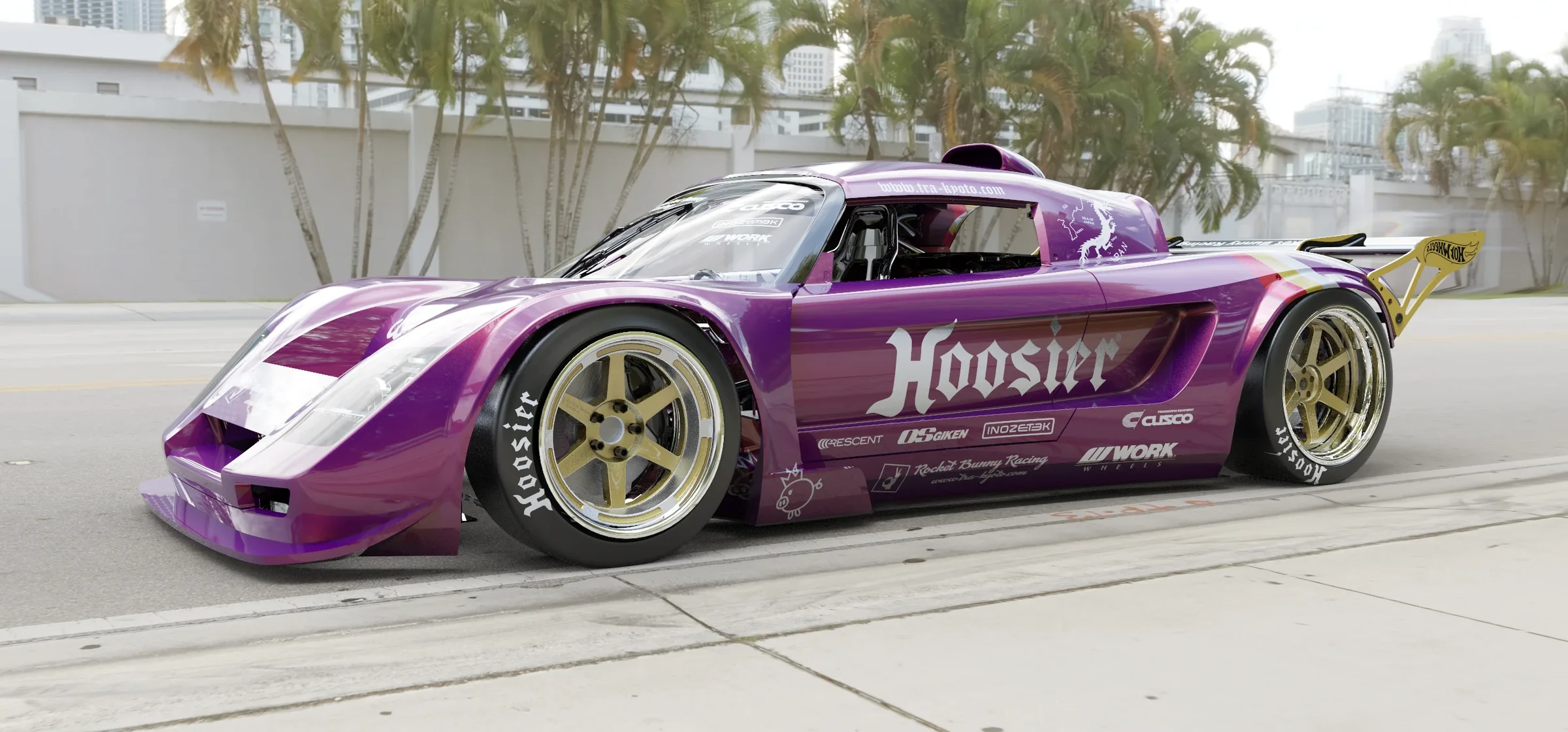ชุดตัวถังแยกสำหรับโครงการแปลง RCFBS Rocket Bunny Racing Lotus Elise S2 ภาพสินค้าที่เลือก