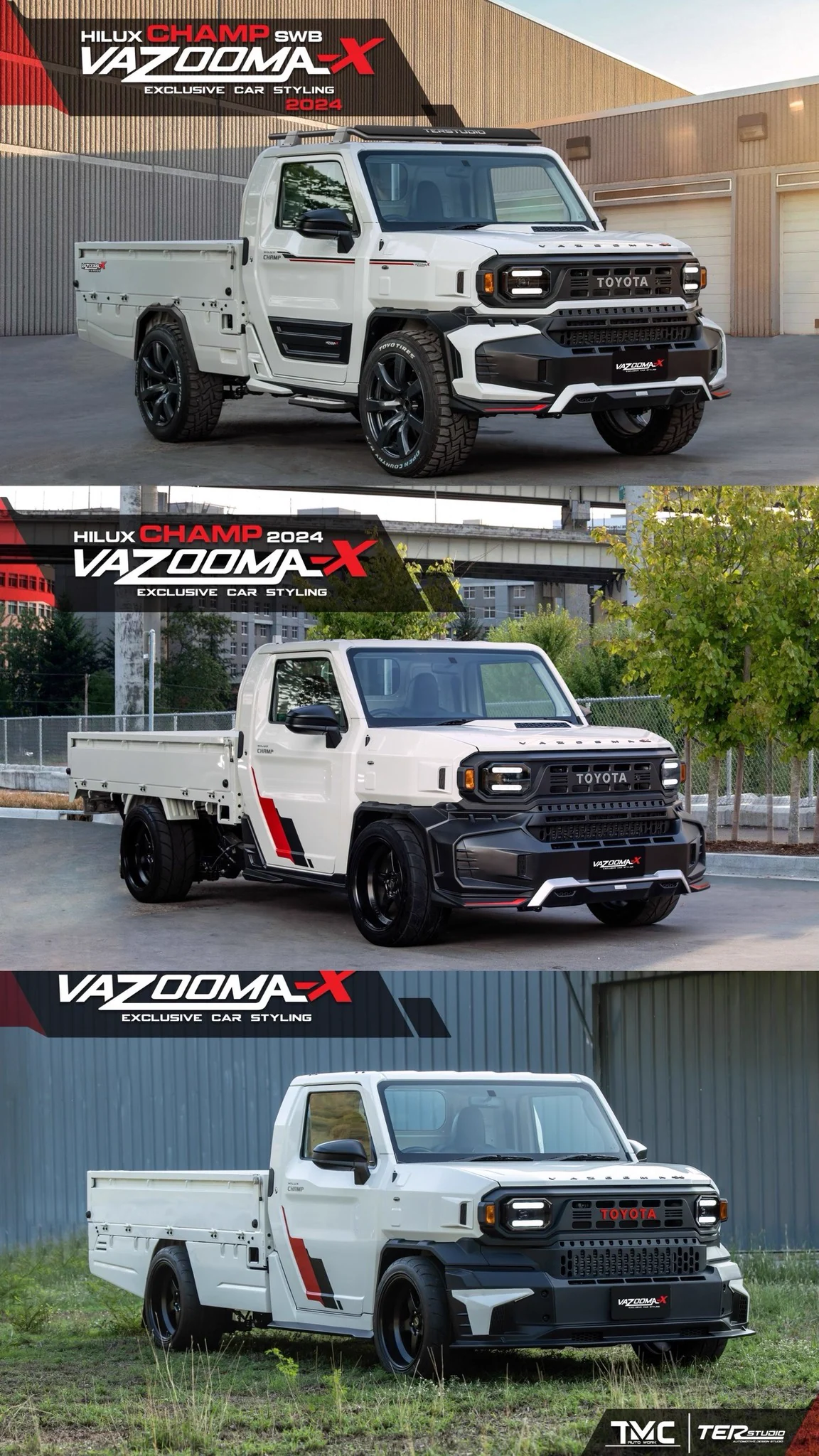 รูปชุดแต่ง ชุดแต่ง Toyota Hilux Champ 2024 Vazooma X ภาพที่ 18
