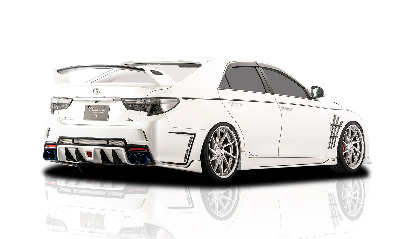 ชุดแต่ง TOYOTA 130 MARK X GR SPORT G's GRX130/133 2017.09~2019.12 2017.09~GR SPORT GRX130/133 2012.08~2016.11 Rowen Japan ภาพ 19
