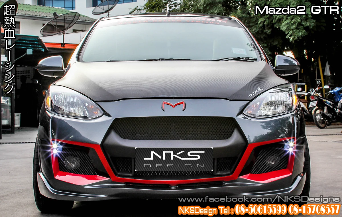 รูปชุดแต่ง ชุดแต่ง Mazda Mazda2 2009 2014 GTR 4 ประตู ภาพที่ 12