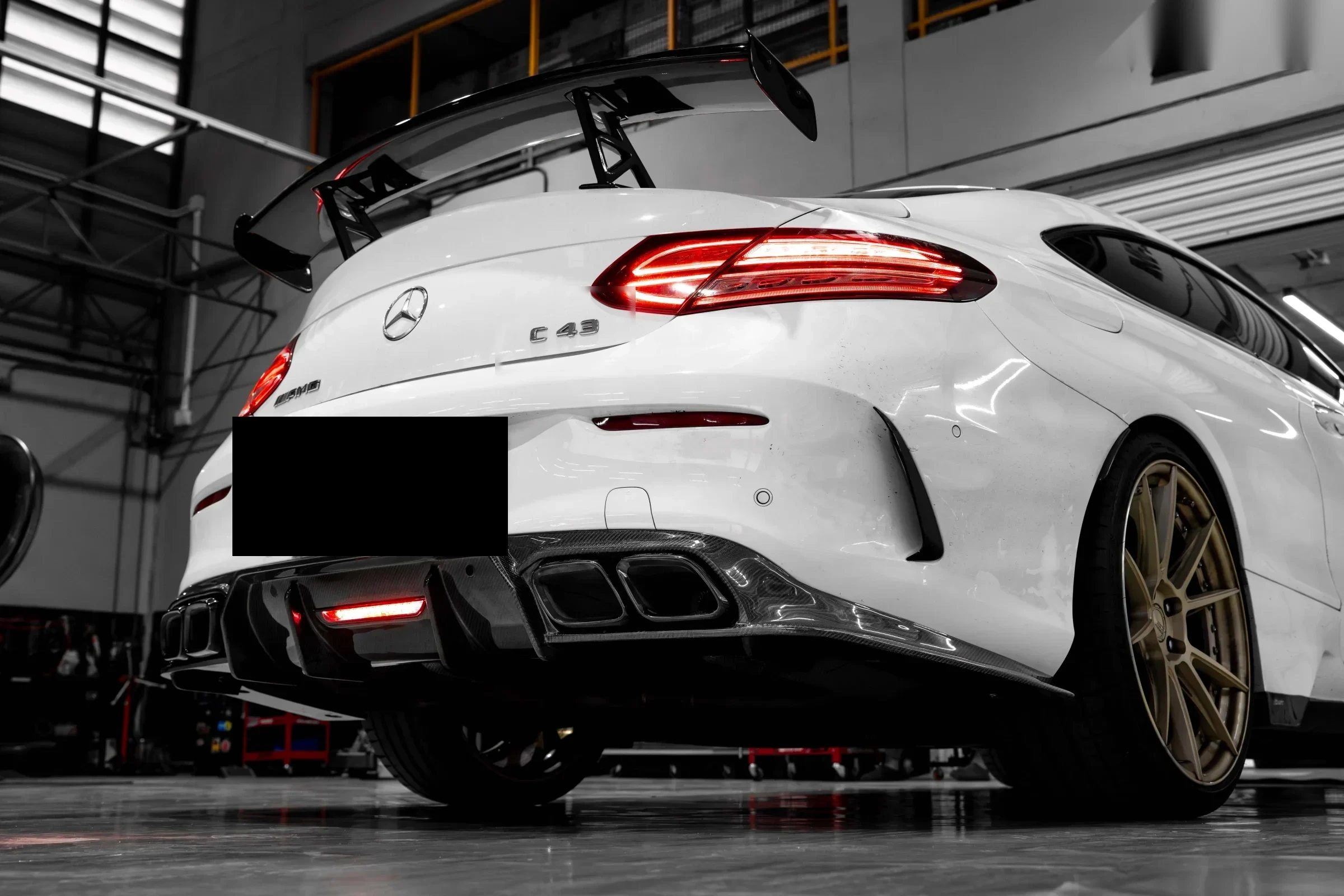 ชุดแต่ง MERCEDES BENZ C43 Mercedes-Benz C43 AMG x CMST คาร์บอน ดิฟฟิวเซอร์หลัง x CMST Quad Exhaust Tips Prodrive Shop ภาพ 3