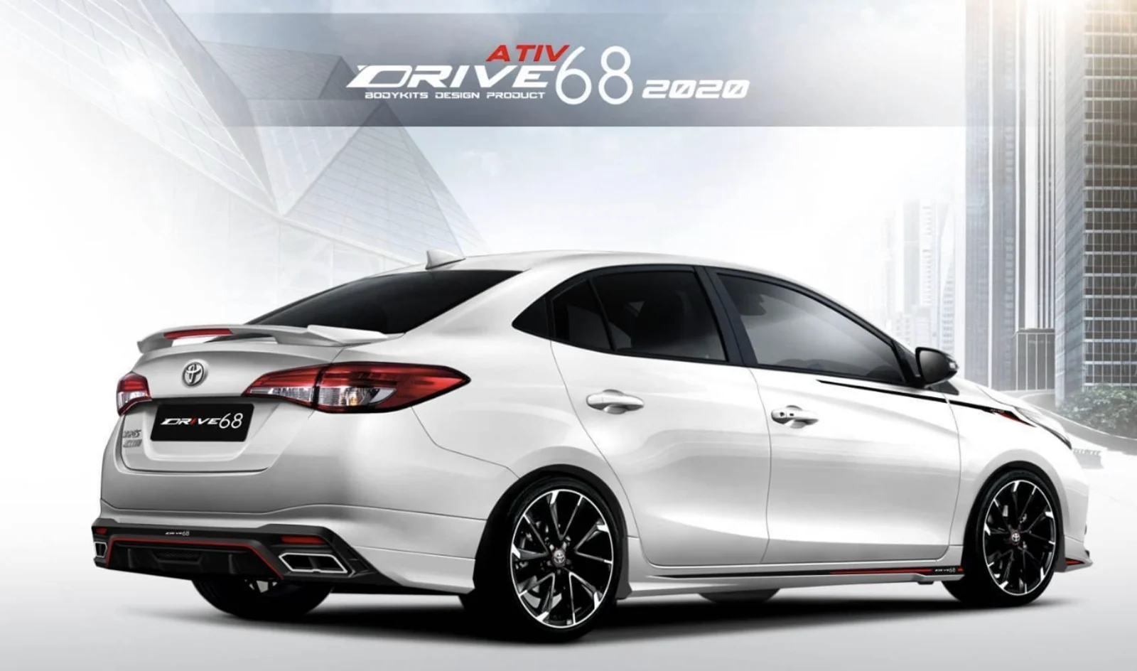รูปชุดแต่ง ชุดแต่ง Toyota Yaris Ativ 20 23 Drive68 4 ประตู ภาพที่ 2