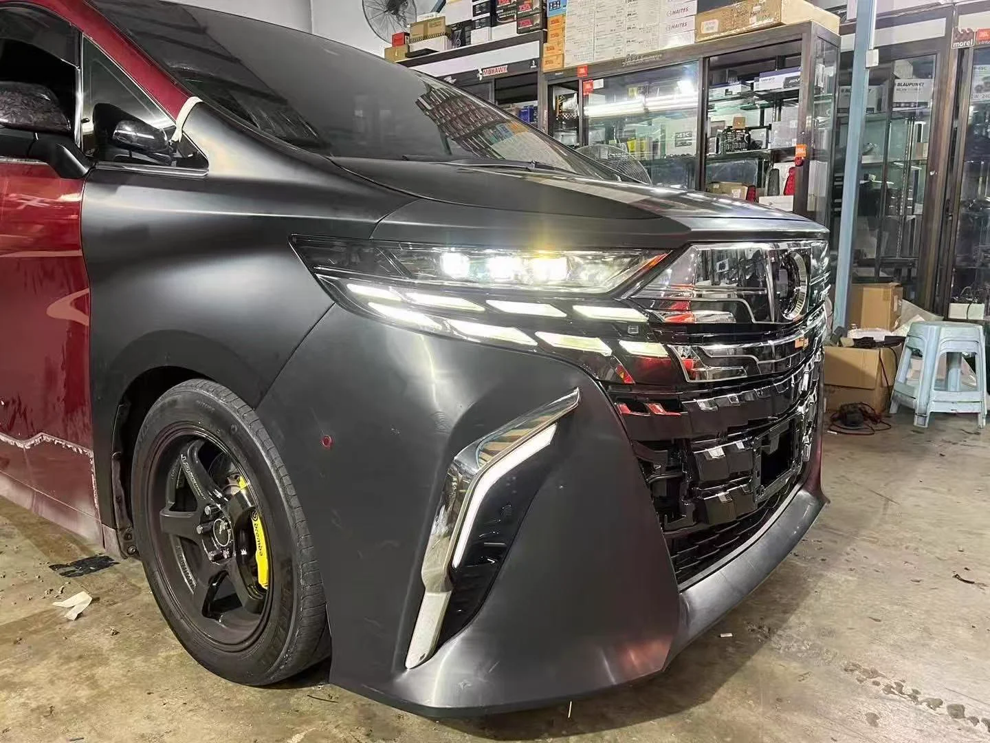 รูปชุดแต่ง ชุดแต่ง Toyota Alphard AH30 2015 2018 แปลงหน้า A40 2025 ภาพที่ 10