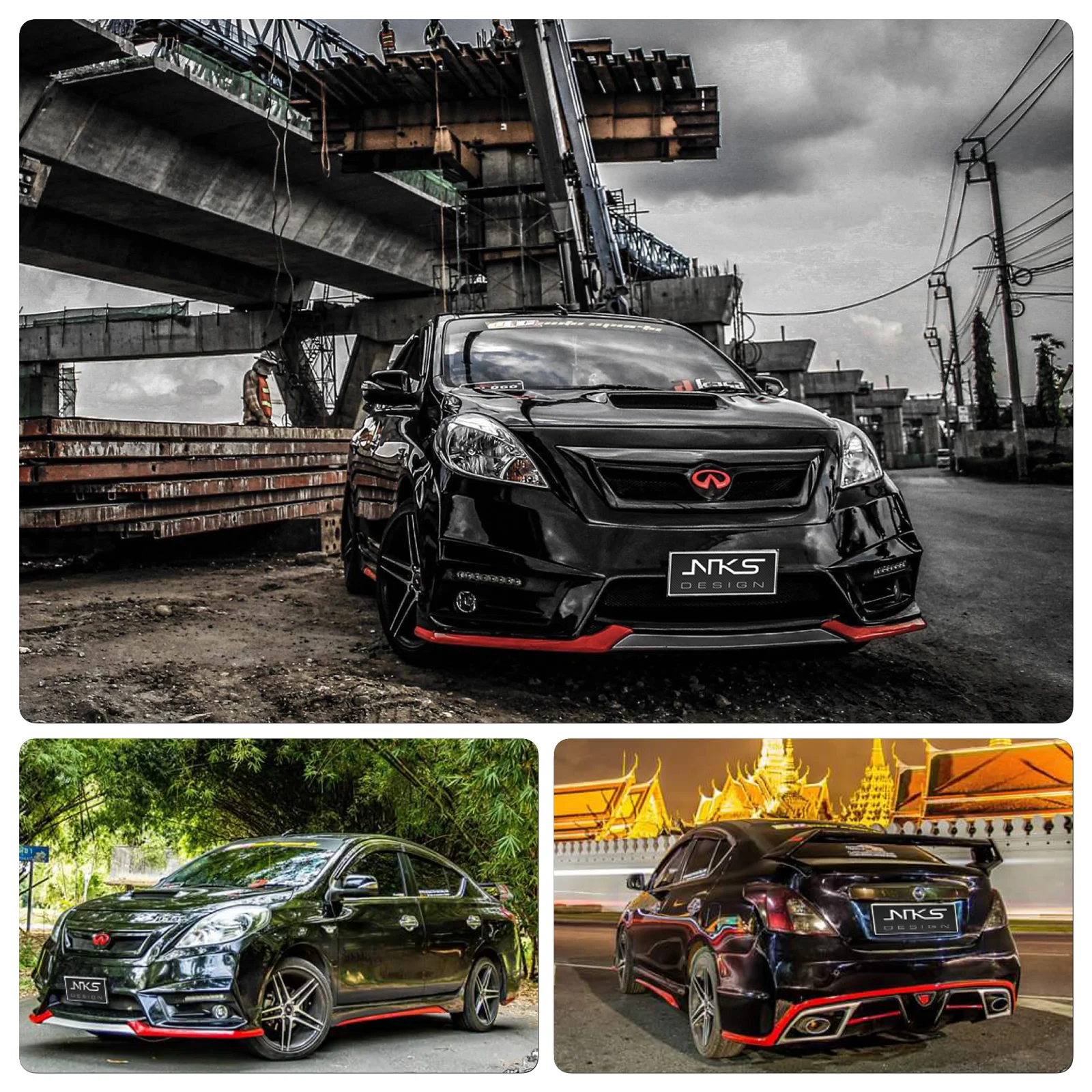 รูปชุดแต่ง ชุดแต่ง Nissan Almera 2008 2018 NKS ภาพที่ 2