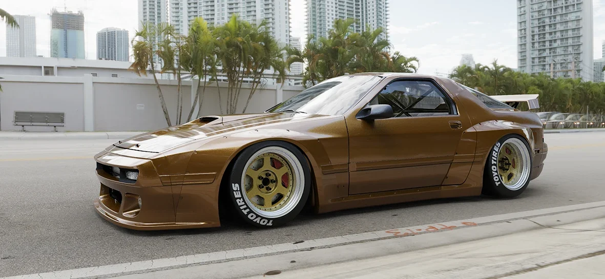 ชุดแต่งไวด์บอดี้ - V2.0 MAZDA FC RX-7 [FC3S] ไม่รวม สปอยเลอร์ท้าย Pandem ภาพสินค้าที่เลือก