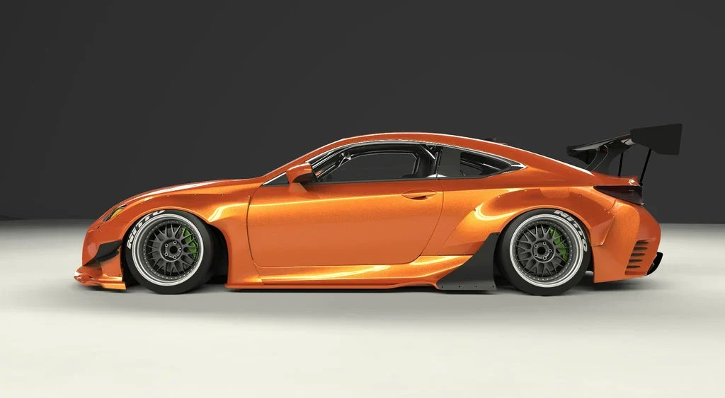 สเกิร์ตข้าง (ชิ้นแยก) - V1.0 LEXUS RC-F Rocket Bunny Racing ภาพสินค้าที่เลือก