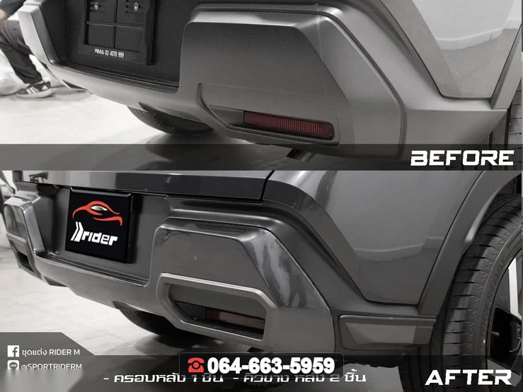 ชุดแต่ง MITSUBISHI XFORCE สปอยเลอร์ XForce OEM RiderM ภาพ 5