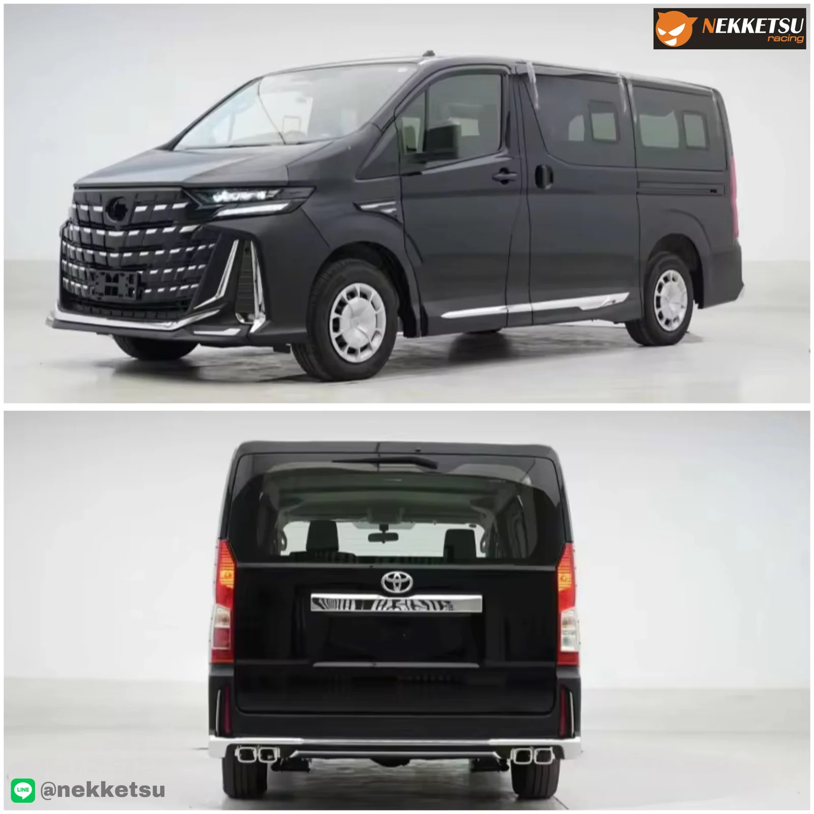 รูปชุดแต่ง ชุดแต่ง TOYOTA Commuter รถตู้ 2019 2025 หน้าAlphard 40 ภาพที่ 2