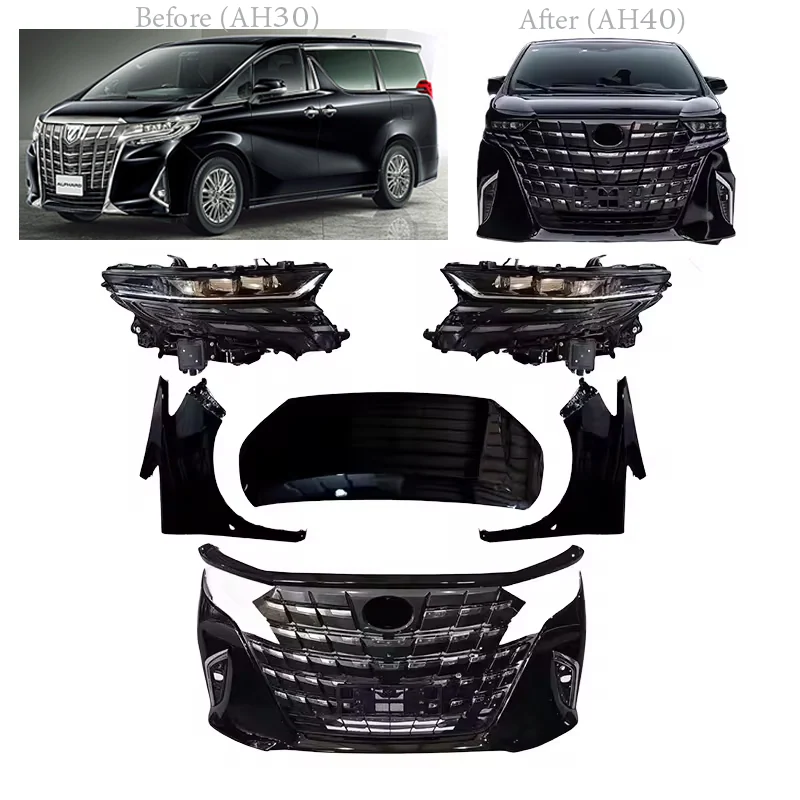 รูปชุดแต่ง ชุดแต่ง Toyota Alphard AH30 2015 2018 เปลี่ยนหน้า 2024 ภาพที่ 6