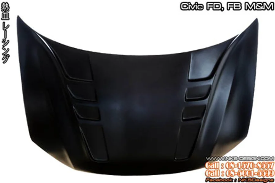 รูปชุดแต่ง ชุดแต่ง Honda Civic FD 06 11 Type X ธรรมดา ฝากระโปรงหน้า ภาพที่ 6