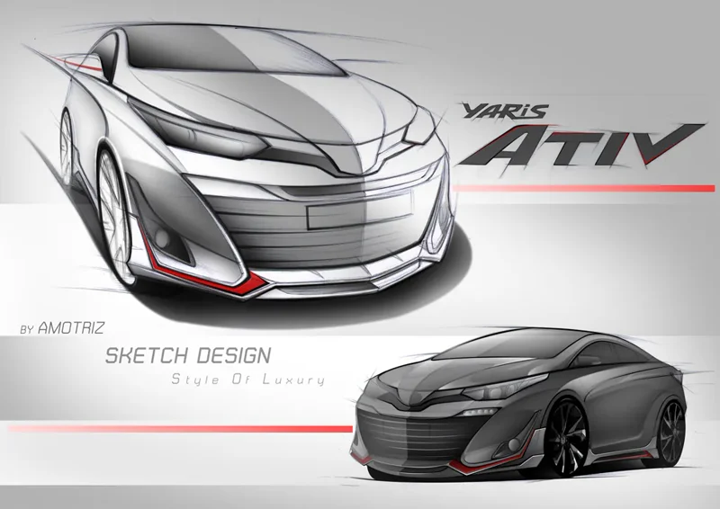 ชุดแต่ง YARIS ATIV 4ประตู และ 5ประตู bodykits - TOYOTA YARIS SEDAN ATIV BODY KITS ชุดแต่งรถ ภาพ 14