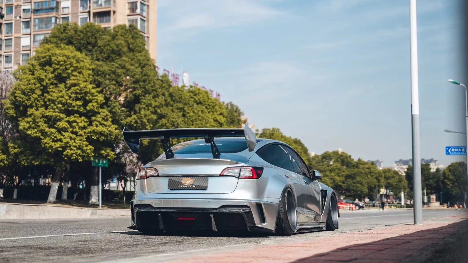 รูปชุดแต่ง ชุดแต่ง Tesla Model 3 widebody ภาพที่ 4