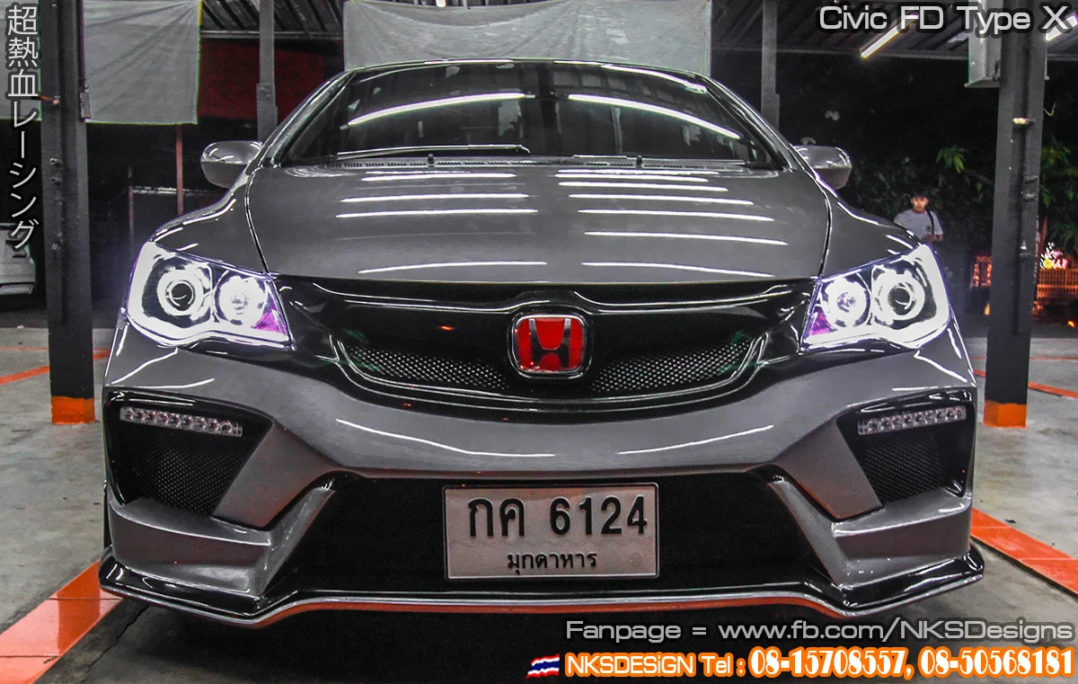 รูปชุดแต่ง ชุดแต่ง Honda Civic FD 06 11 Type X ธรรมดา ภาพที่ 27