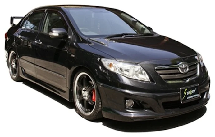 ชุดแต่ง ALTIS 2008 – TRD ภาพรถเต็มคันมุมหน้าจากต้นทาง S-Sporty