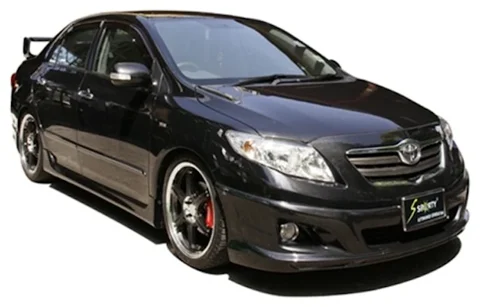 ชุดแต่ง ALTIS 2008 – TRD ภาพรถเต็มคันมุมหน้าจากต้นทาง S-Sporty