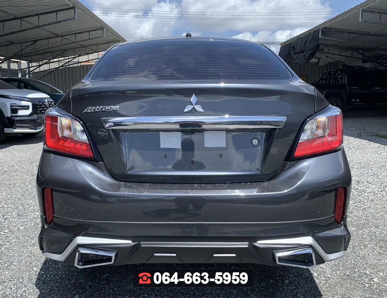 ชุดแต่ง MITSUBISHI Attrage 2020 V.2 ท่อโครเมียม RiderM ภาพ 4