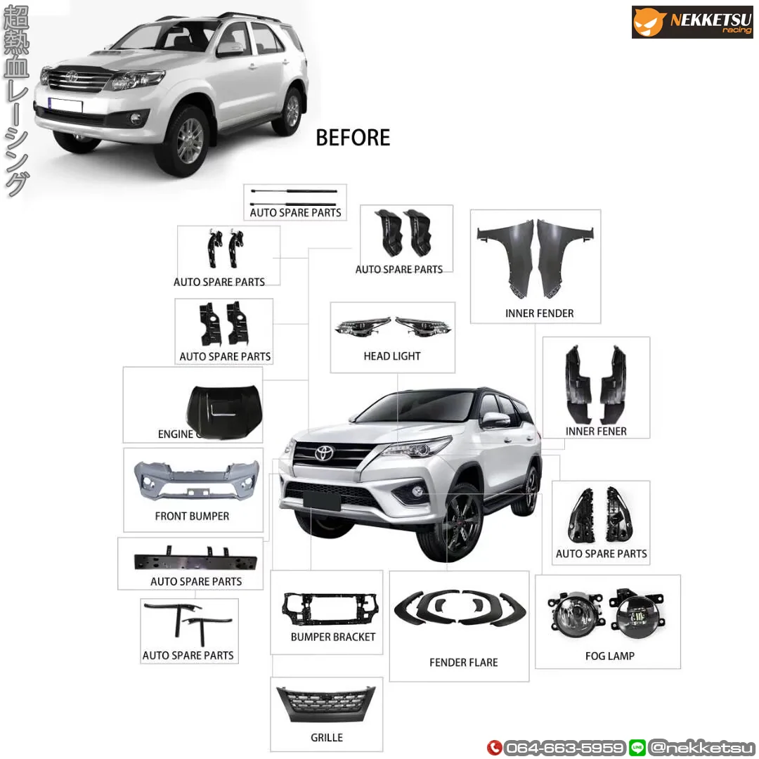 รูปชุดแต่ง ชุดแต่ง Toyota Fortuner 2012 2014 2012 เป็น 2019 ภาพที่ 5