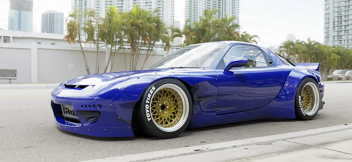 ลิ้นกันชนหน้า (ชิ้นแยก) - V1.0 MAZDA RX-7 [FD3S] Rocket Bunny Racing ภาพสินค้าที่เลือก