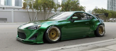 ลิ้นกันชนหน้า (ชิ้นแยก) - V1.0 ZN6 - GT86 - FR-S Rocket Bunny Racing ภาพสินค้า 1