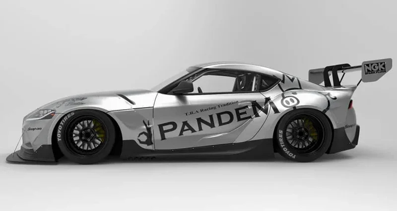 สเกิร์ตข้าง - requires DRL Kit (ชิ้นแยก) - V1.5 TOYOTA GR Supra A90 / A91 Pandem ภาพสินค้าที่เลือก