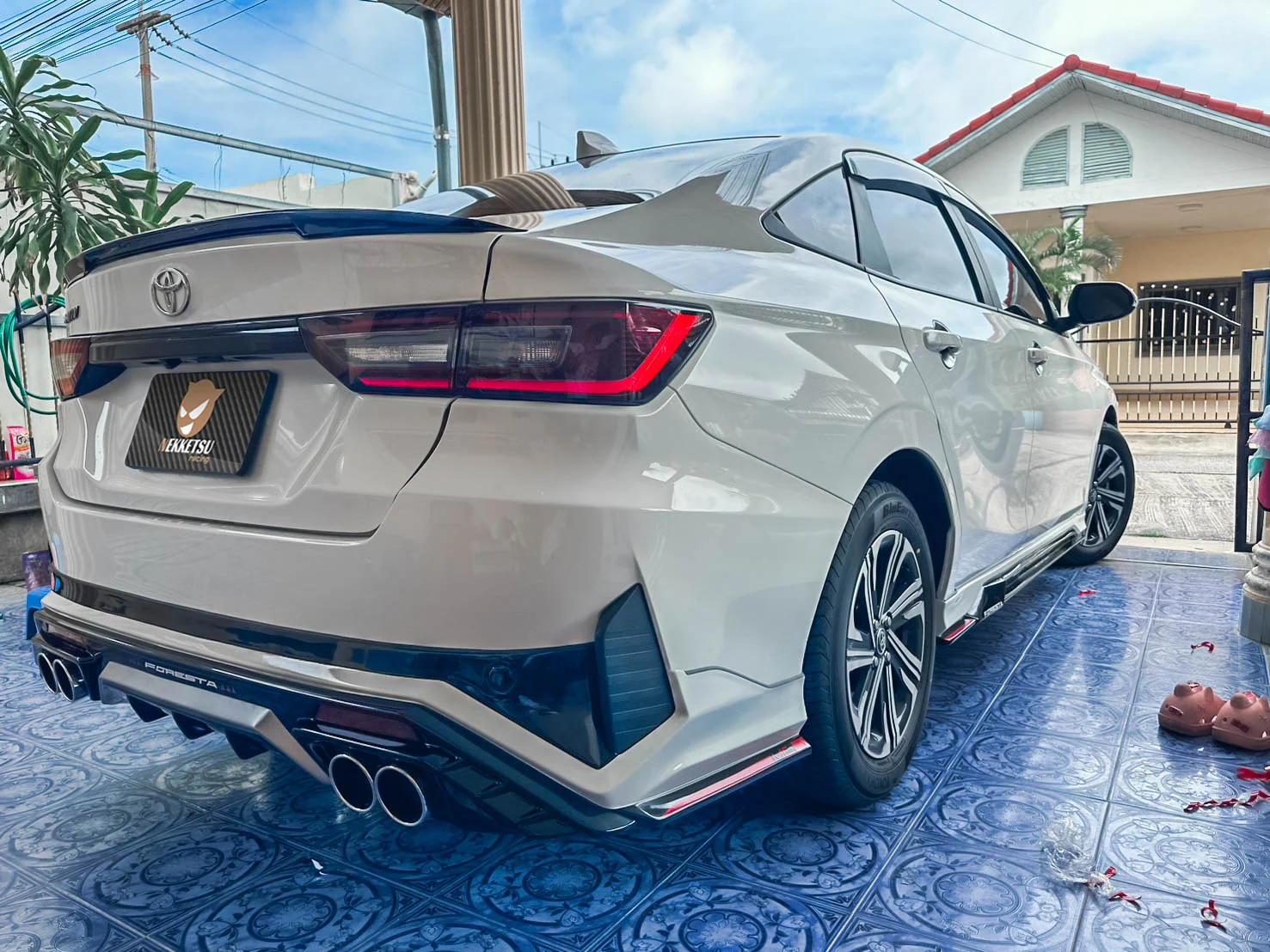 รูปชุดแต่ง ชุดแต่ง Toyota Yaris Ativ 24 26 SP2 4ประตู ภาพที่ 2