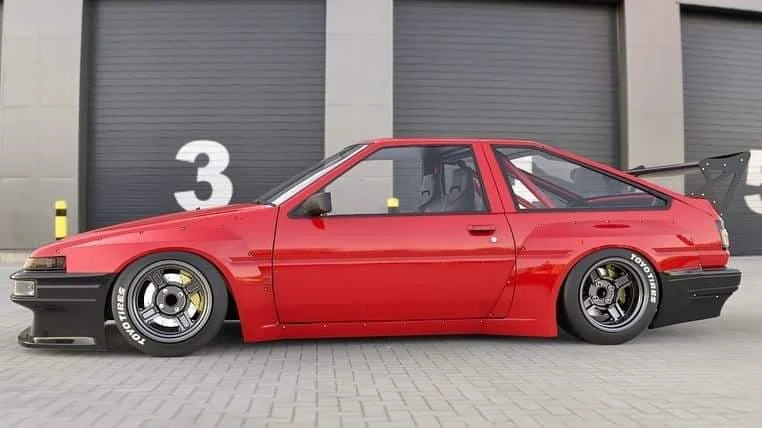 โป่งซุ้มล้อหลัง - 70mm (ชิ้นแยก) - V1.0 Toyota Sprinter Trueno AE86 Pandem ภาพสินค้าที่เลือก