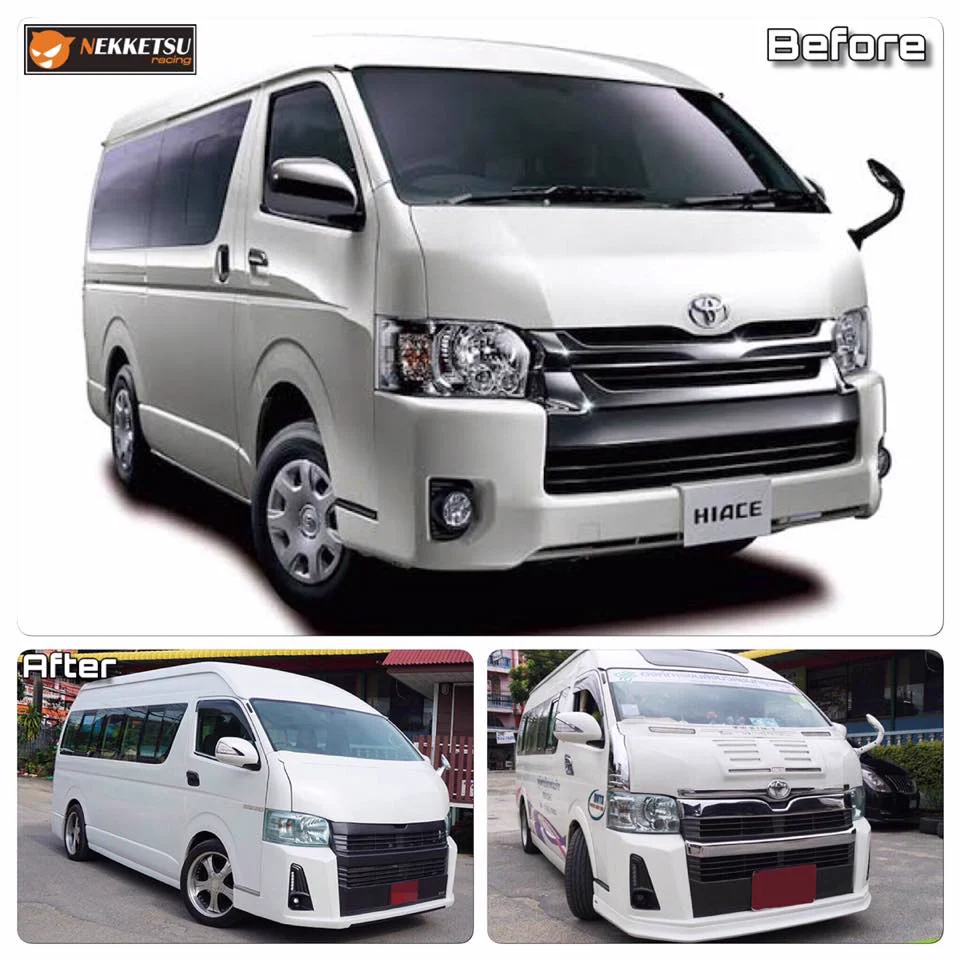 รูปชุดแต่ง ชุดแต่ง TOYOTA Commuter รถตู้ 2005 2018 เก่า เป็น 2019 ภาพที่ 4