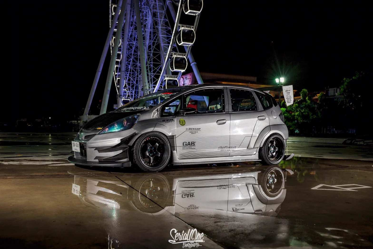 รูปชุดแต่ง ชุดแต่ง Honda Jazz GE 2008 2013 Wide Body V.2 ภาพที่ 7