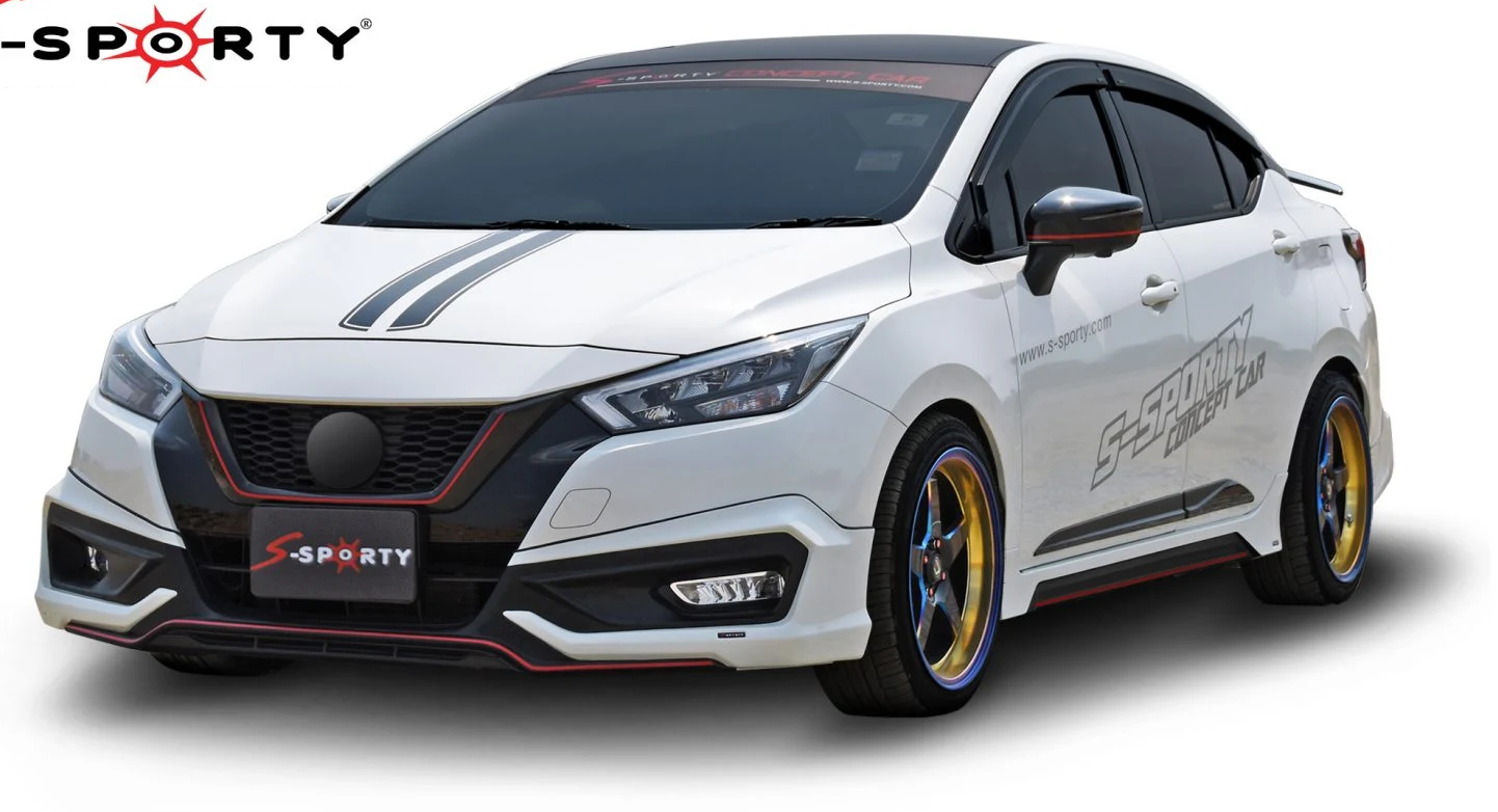 ชุดแต่ง ALMERA 2021 – NORTH 1 ภาพรถเต็มคันมุมหน้าจากต้นทาง S-Sporty