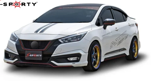 ชุดแต่ง ALMERA 2021 – NORTH 1 ภาพรถเต็มคันมุมหน้าจากต้นทาง S-Sporty
