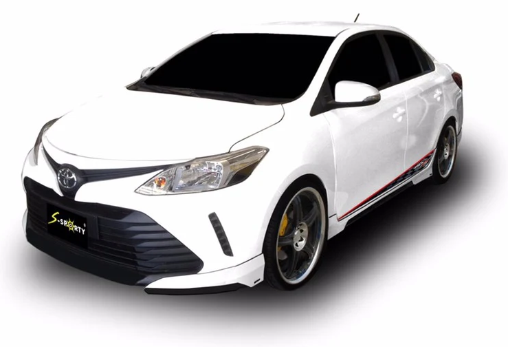 ชุดแต่ง VIOS 2016 – SMILE S ภาพรถเต็มคันมุมหน้าจากต้นทาง S-Sporty