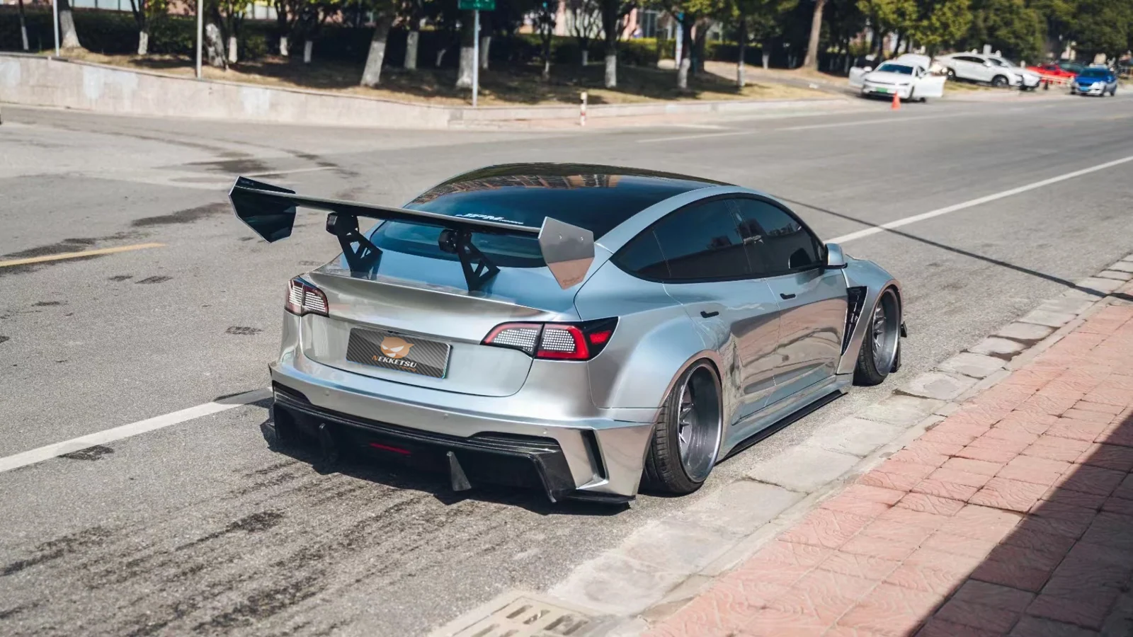 รูปชุดแต่ง ชุดแต่ง Tesla Model 3 widebody ภาพที่ 3
