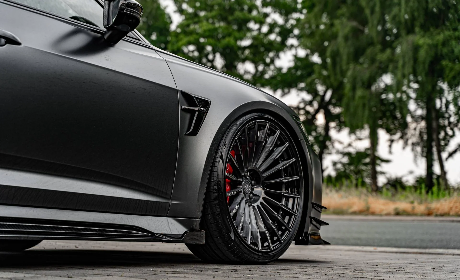 ลิ้นเสริมสเกิร์ตข้าง PD6RS Prior Design AUDI RS6 C8 ภาพสินค้าที่เลือก