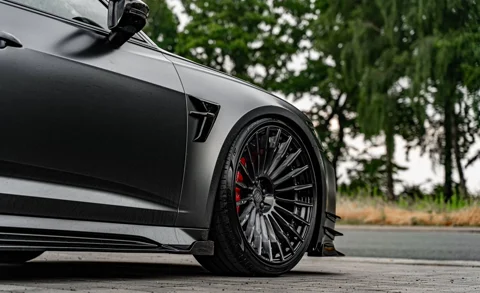 ลิ้นเสริมสเกิร์ตข้าง PD6RS Prior Design AUDI RS6 C8 ภาพสินค้าที่เลือก