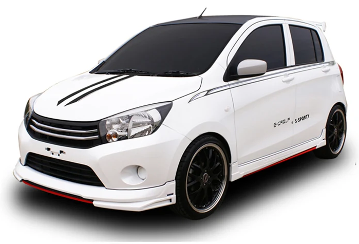ชุดแต่ง CELERIO 2016 ภาพรถเต็มคันมุมหน้าจากต้นทาง S-Sporty