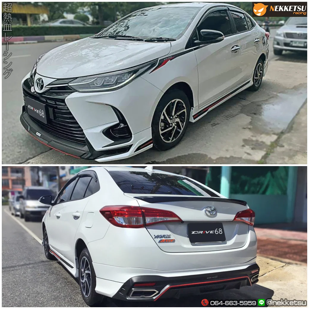 รูปชุดแต่ง ชุดแต่ง Toyota Yaris Ativ 20 23 Drive68 4 ประตู ภาพที่ 4