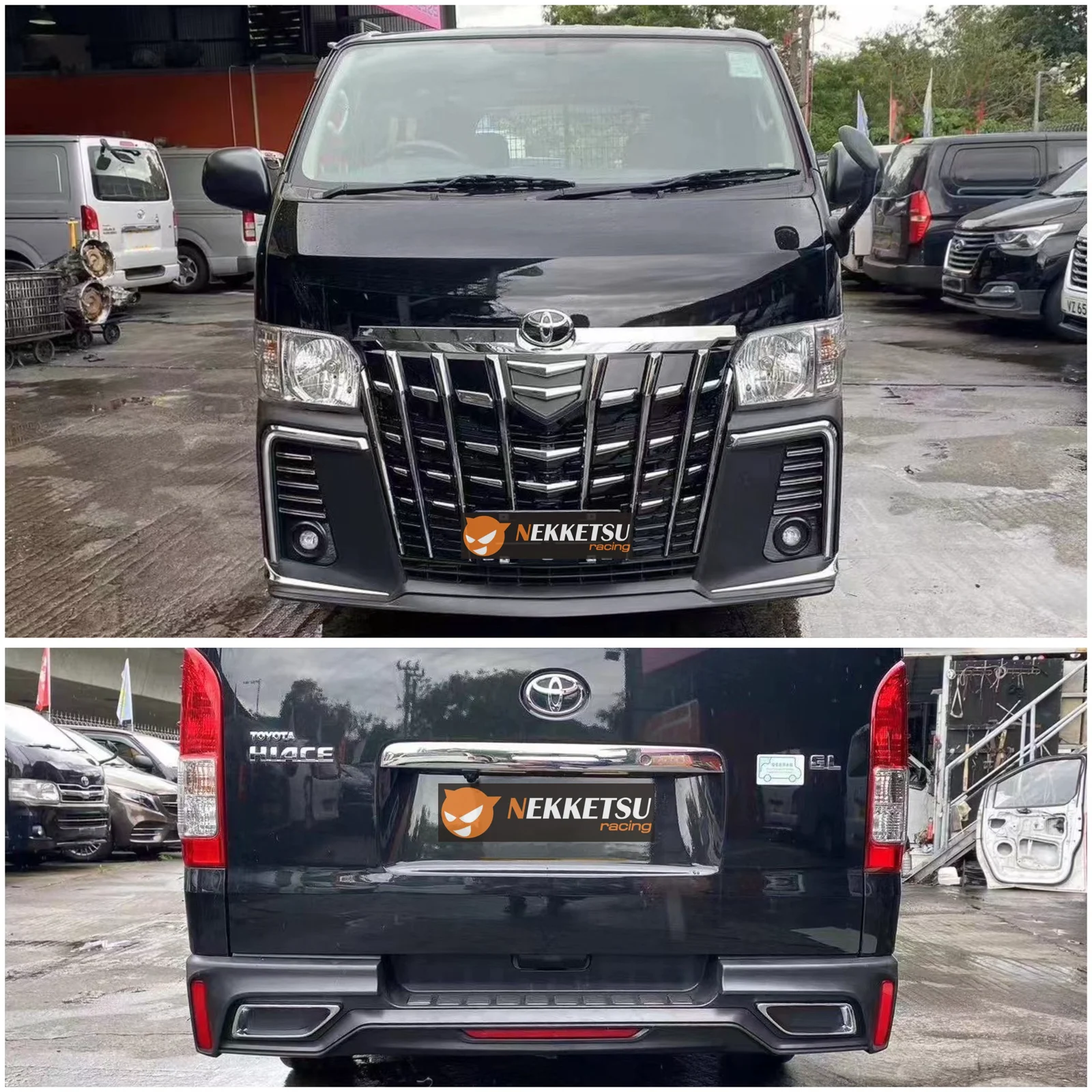 รูปชุดแต่ง ชุดแต่ง TOYOTA Commuter รถตู้ 2005 2018 ทรง Alphard V.1 ภาพที่ 1